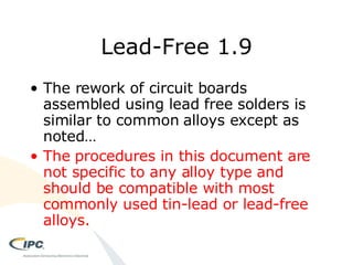 Pcb Rework Documentation File Example IPC 7711/7721 Revision B Rework, Modification & Repair of Electronic ...