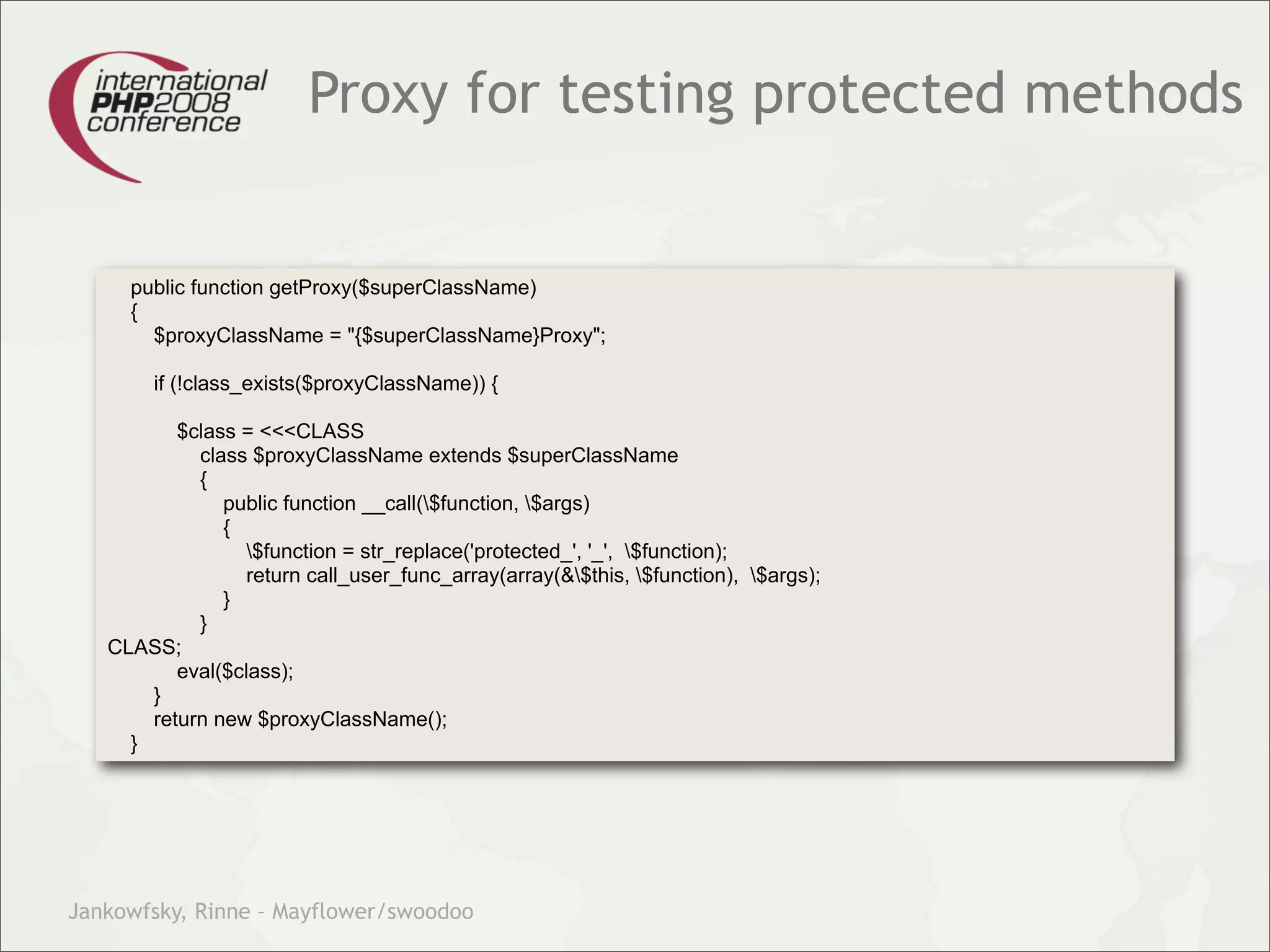 Theory and practice – migrating your legacy code into our modern test driven development world.