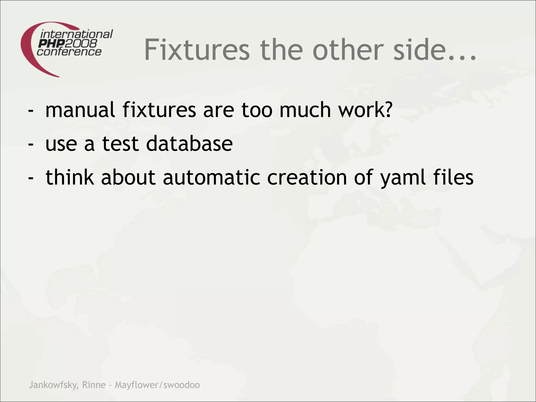 Theory and practice – migrating your legacy code into our modern test driven development world.