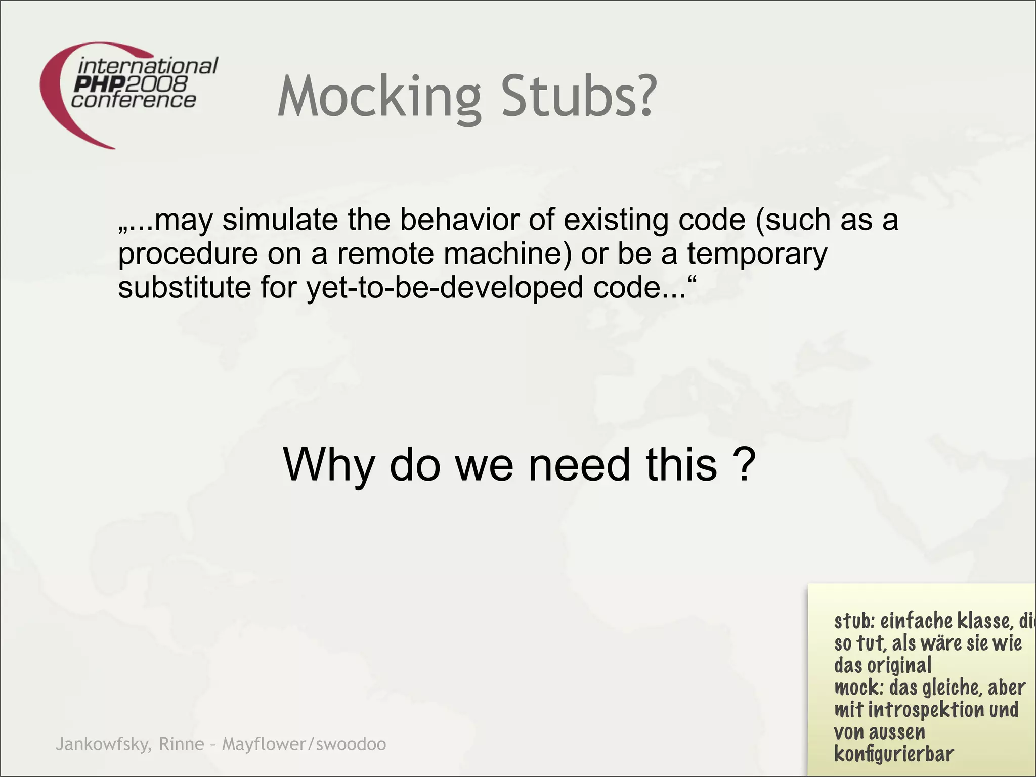 Theory and practice – migrating your legacy code into our modern test driven development world.