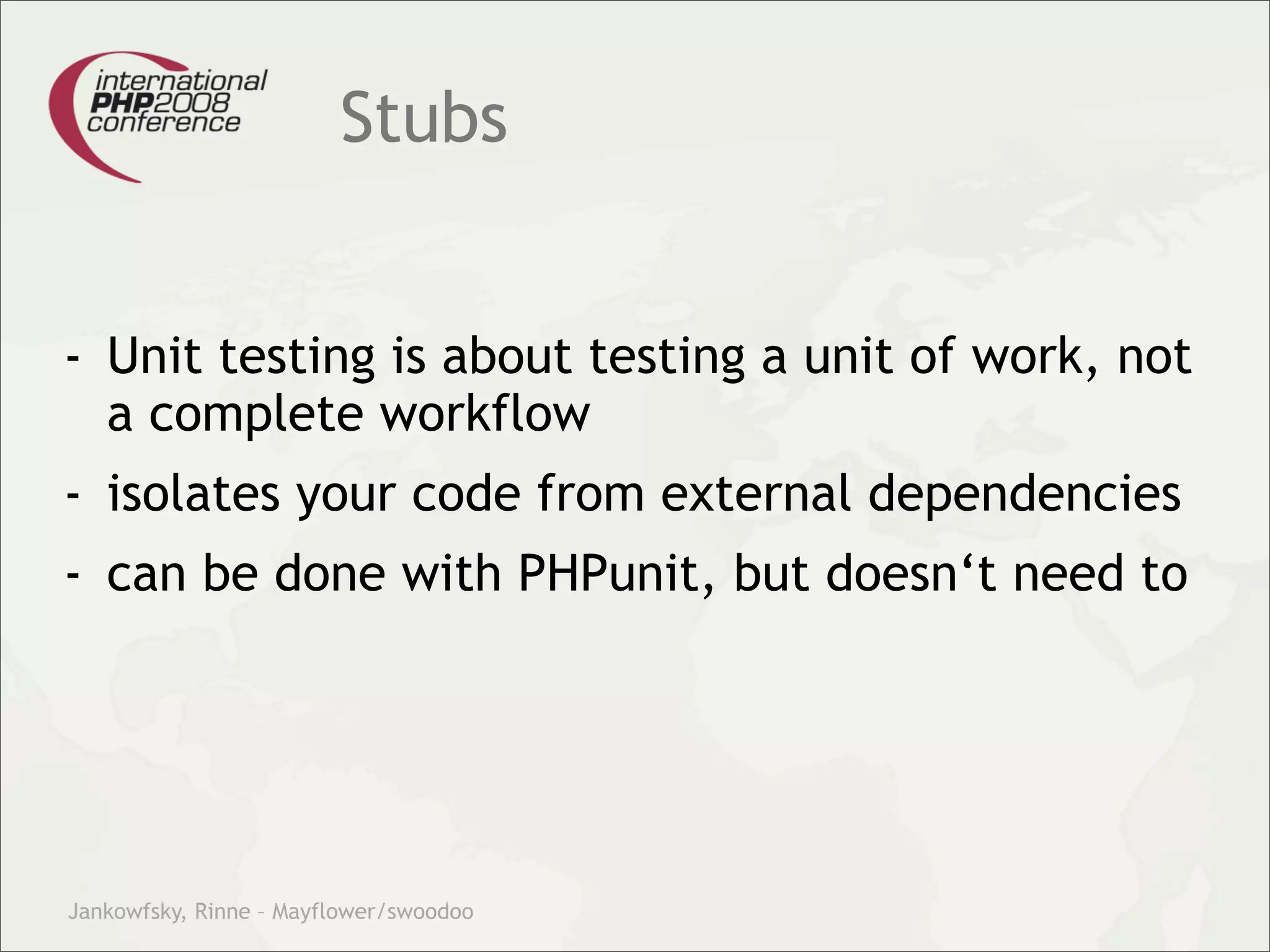 Theory and practice – migrating your legacy code into our modern test driven development world.