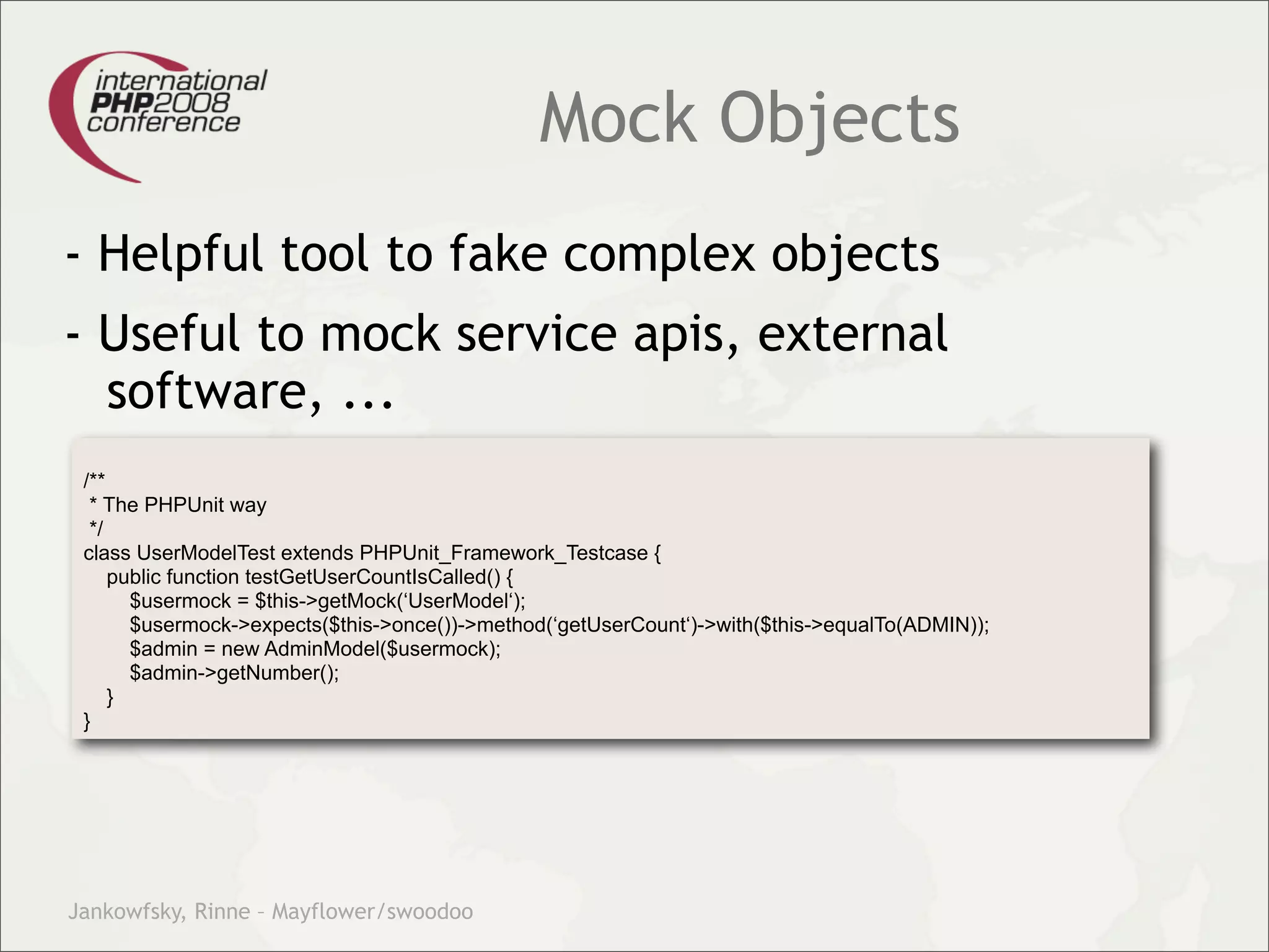 Theory and practice – migrating your legacy code into our modern test driven development world.
