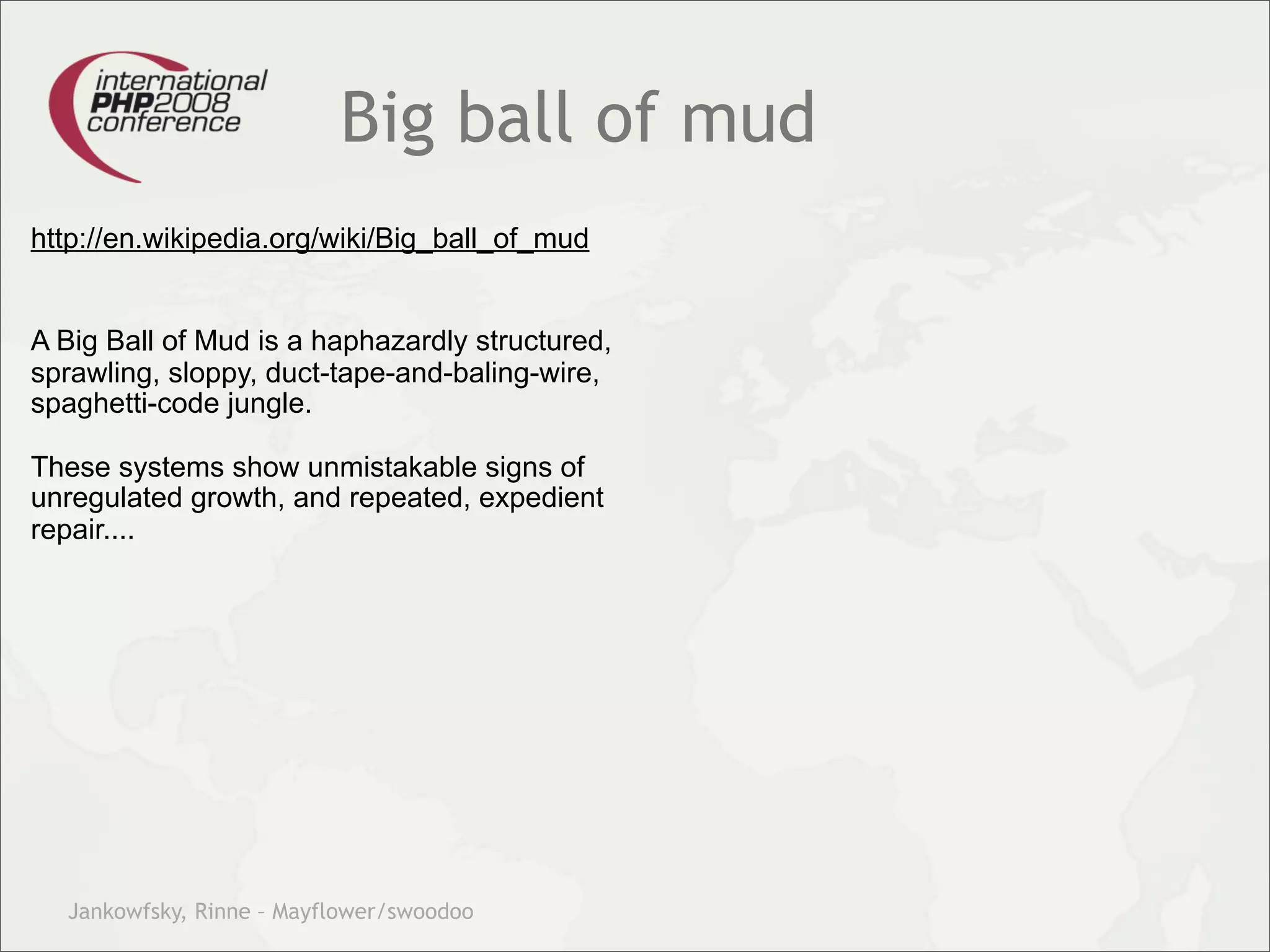 Theory and practice – migrating your legacy code into our modern test driven development world.
