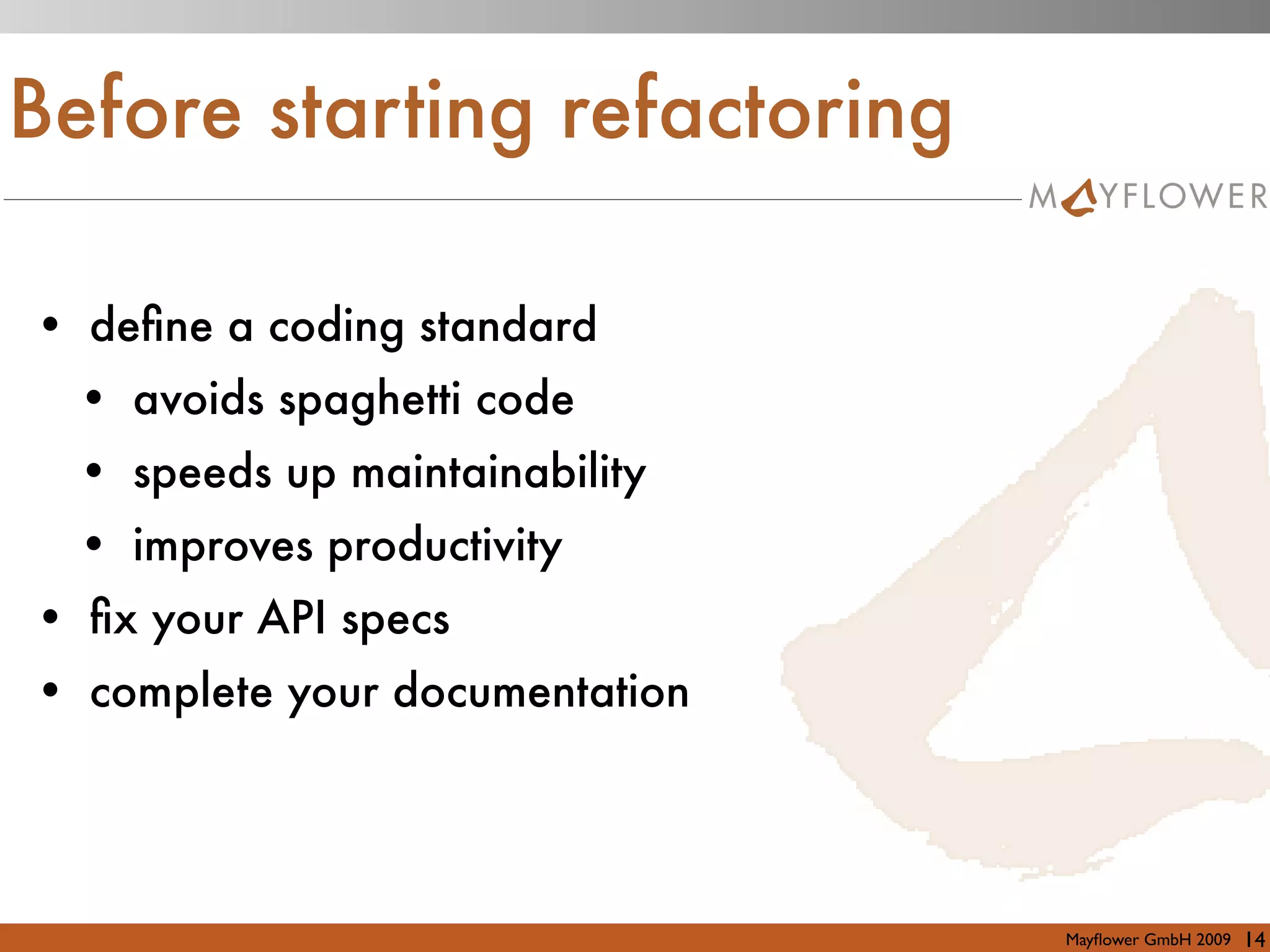 Professional Refactoring