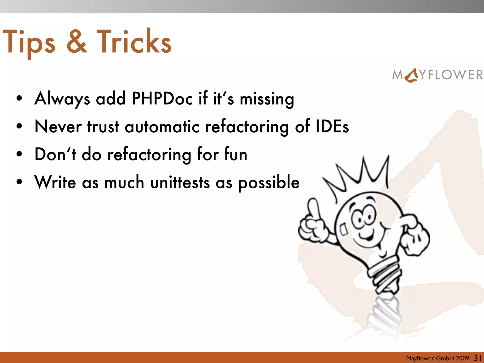 Professional Refactoring