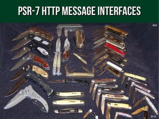 2020 // 6161
PSR-7 HTTP Message InterfacesPSR-7 HTTP Message Interfaces
[B13][B13]
 