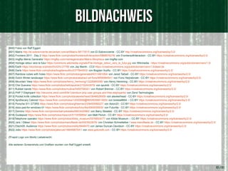 BildnachweisBildnachweis
[B00] Fotos von Ralf Eggert
[B01] Matrix http://el-sobreviviente.deviantart.com/art/Matrix-98173515 von El-Sobreviviente - CC-BY http://creativecommons.org/licenses/by/3.0/
[B02] Frontiers 2011 - Day 2 https://www.flickr.com/photos/frontiersofinteraction/5866676276/ von Frontiersofinteraction - CC-BY https://creativecommons.org/licenses/by/2.0/
[B03] Imgflip Meme Generator https://imgflip.com/memegenerator/Matrix-Morpheus von imgflip.com
[B04] Horloge retour vers le futur https://commons.wikimedia.org/wiki/File:Horloge_retour_vers_le_futur.jpg von Wikimedia - https://creativecommons.org/publicdomain/zero/1.0/
[B05] Earth https://stocksnap.io/photo/DUGHLO7780 von Jay Mantri - CC0 https://creativecommons.org/publicdomain/zero/1.0/deed.de
[B06] Darts https://www.flickr.com/photos/bogdansuditu/2377844553/ von Bogdan Suditu - CC-BY https://creativecommons.org/licenses/by/2.0/
[B07] Rainbow cubes with holes https://www.flickr.com/photos/generated/6313491064/ von Jared Tarbell - CC-BY https://creativecommons.org/licenses/by/2.0/
[B08] Dutch Winter-landscape https://www.flickr.com/photos/abstract-art-fons/8956994541/ von Fons Heijnsbroek - CC-BY https://creativecommons.org/licenses/by/2.0/
[B09] Mountain View https://www.flickr.com/photos/henry_hemming/13228460095/ von Henry Hemming - CC-BY https://creativecommons.org/licenses/by/2.0/
[B10] Che Guevera https://www.flickr.com/photos/hellosputnik/2102443979/ von sputnik - CC-BY https://creativecommons.org/licenses/by/2.0/
[B11] Rubber bands https://www.flickr.com/photos/mullica/5455794041/ von Robert Brenner - CC-BY https://creativecommons.org/licenses/by/2.0/
[B12] PHP 7 Elephpant http://devzone.zend.com/6541/zendcon-php-user-groups-and-free-elephpants/ von Zend Technologies
[B13] Pocket knife collection https://www.flickr.com/photos/alexkerhead/3646629009/ von alexkerhead - CC-BY https://creativecommons.org/licenses/by/2.0/
[B14] Apothecary Cabinet https://www.flickr.com/photos/12020006@N05/8359813920/ von tootsie8664 -- CC-BY https://creativecommons.org/licenses/by/2.0/
[B15] Porsche 911 GT3RS https://www.flickr.com/photos/gfreeman23/8450589227/ von Axion23 - CC-BY https://creativecommons.org/licenses/by/2.0/
[B16] xbox-pad-for-windows-01 https://www.flickr.com/photos/futurilla/4565559935/ von Futurilla - CC-BY https://creativecommons.org/licenses/by/2.0/
[B17] Domino https://www.flickr.com/photos/barryskeates/6803420982/ von Barry Skeates - CC-BY https://creativecommons.org/licenses/by/2.0/
[B18] Guidepost https://www.flickr.com/photos/mperich/5110059854/ von Matt Perich - CC-BY https://creativecommons.org/licenses/by/2.0/
[B19]Telephone operator https://www.flickr.com/photos/kibbe_museum/5576853477/ von Kibbe Museum -- CC-BY https://creativecommons.org/licenses/by/2.0/
[B20] Jars / Gläser https://www.flickr.com/photos/manoftaste-de/9303523676/ von Christian Schnettelker / www.manoftaste.de - CC-BY https://creativecommons.org/licenses/by/2.0/
[B21] Etech05: Audience https://www.flickr.com/photos/oreilly/6648470 von James Duncan Davidson - CC-BY https://creativecommons.org/licenses/by/2.0/
[B22] Jobs https://www.flickr.com/photos/jakerust/16844967041/ von www.gotcredit.com - CC-BY https://creativecommons.org/licenses/by/2.0/
ZFrapid Logo von Moritz Liebeknecht.
Alle weiteren Screenshots und Grafiken wurden von Ralf Eggert erstellt.
61 / 61
 