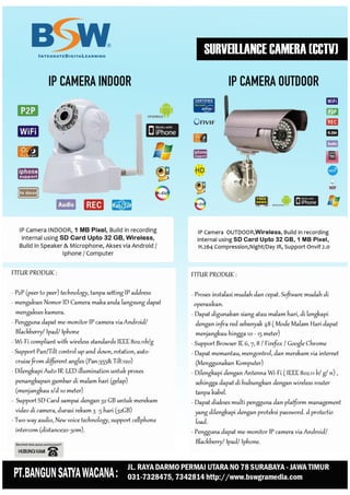 Brosur IP Camera BSW