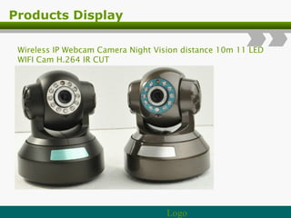Products Display Wireless IP Webcam Camera Night Vision distance 10m 11 LED WIFI Cam H.264 IR CUT 