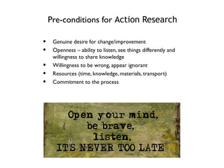 NBDC action research and innovation platforms