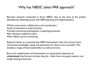 NBDC action research and innovation platforms