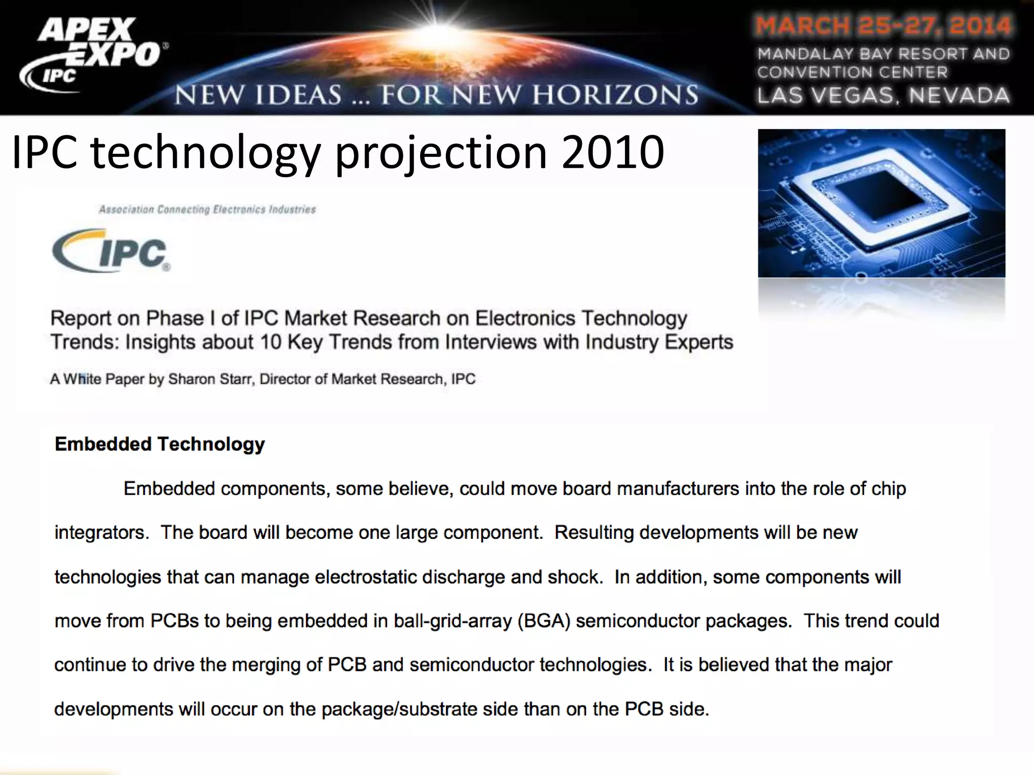 IPC technology projection 2010
 