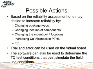 Physics of Failure Electronics Reliability Assurance Software | PDF