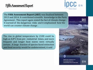 intergovernmental panel on climate change and its report | PPTX