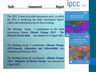 intergovernmental panel on climate change and its report | PPTX