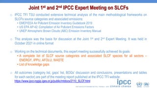 Slcf IPCC TFI work on Methodology Report on Short-lived Climate Forcers ...