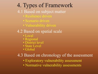 Methodological Framework for Assessing Vulnerability to Climate Change ...
