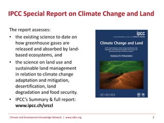 IPCC Special Report on Climate Change and Land: What's in it for Latin ...