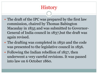 IPC,CrPC and Indian Evidence Act | PPTX