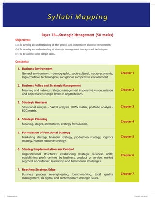 Syllabi Matrix Ipcc sm notes | PDF