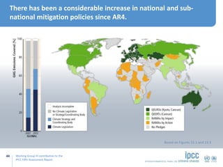 Working Group III contribution to the
IPCC Fifth Assessment Report
There has been a considerable increase in national and ...