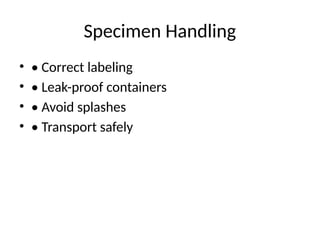 Infection prevention and control in the laboratory | PPTX