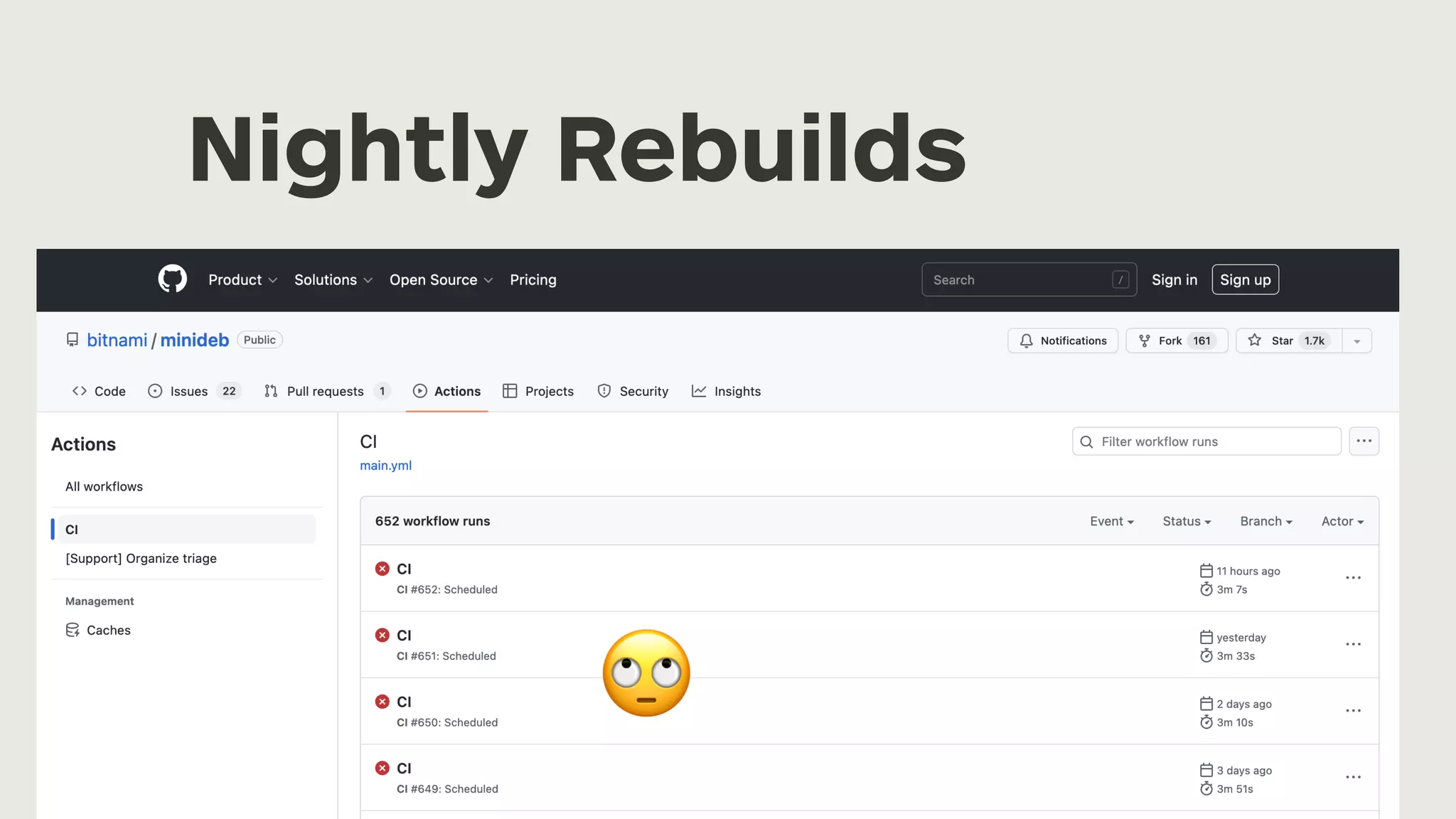 Nightly Rebuilds 🙄 