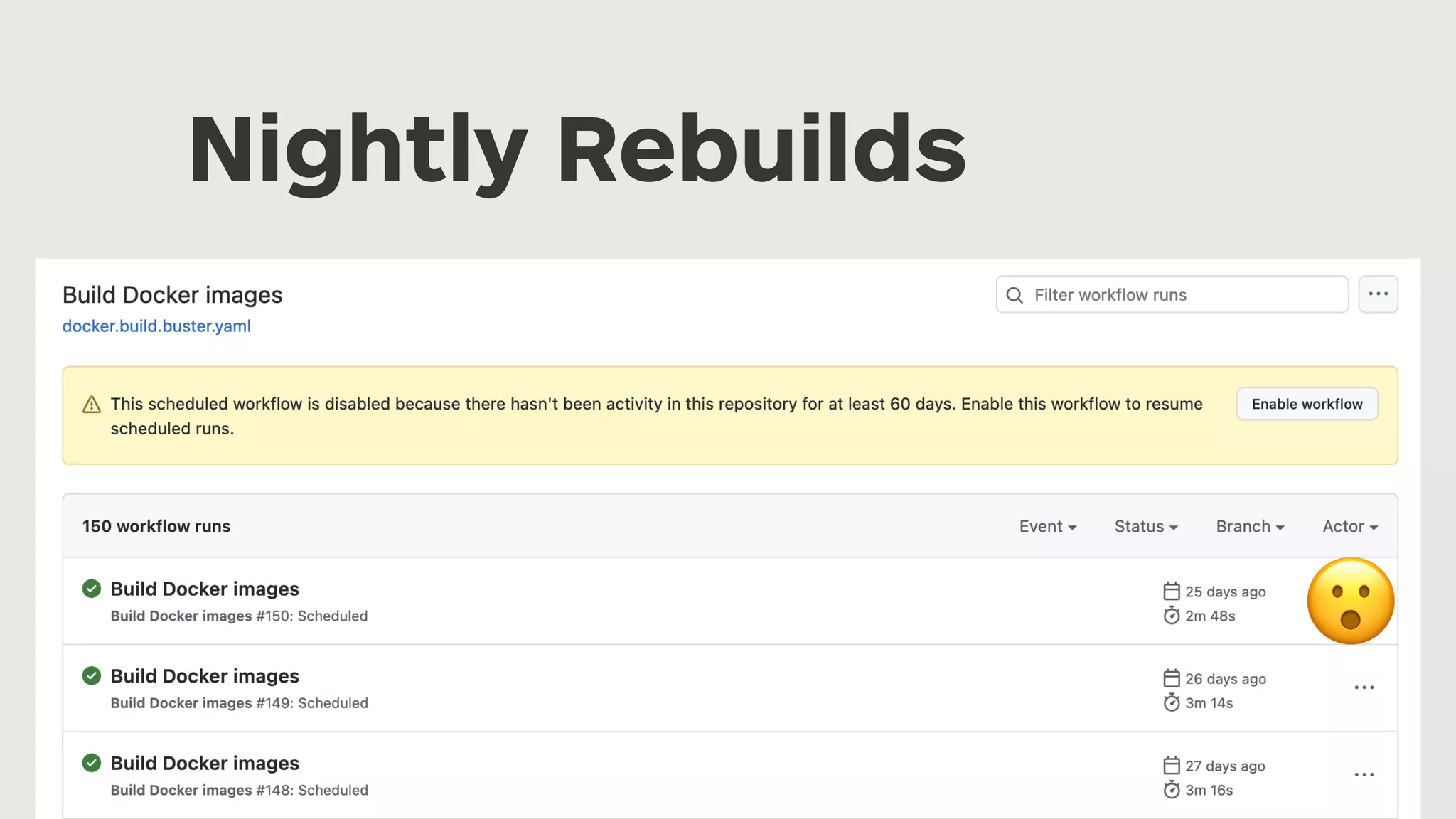 Nightly Rebuilds 😮 