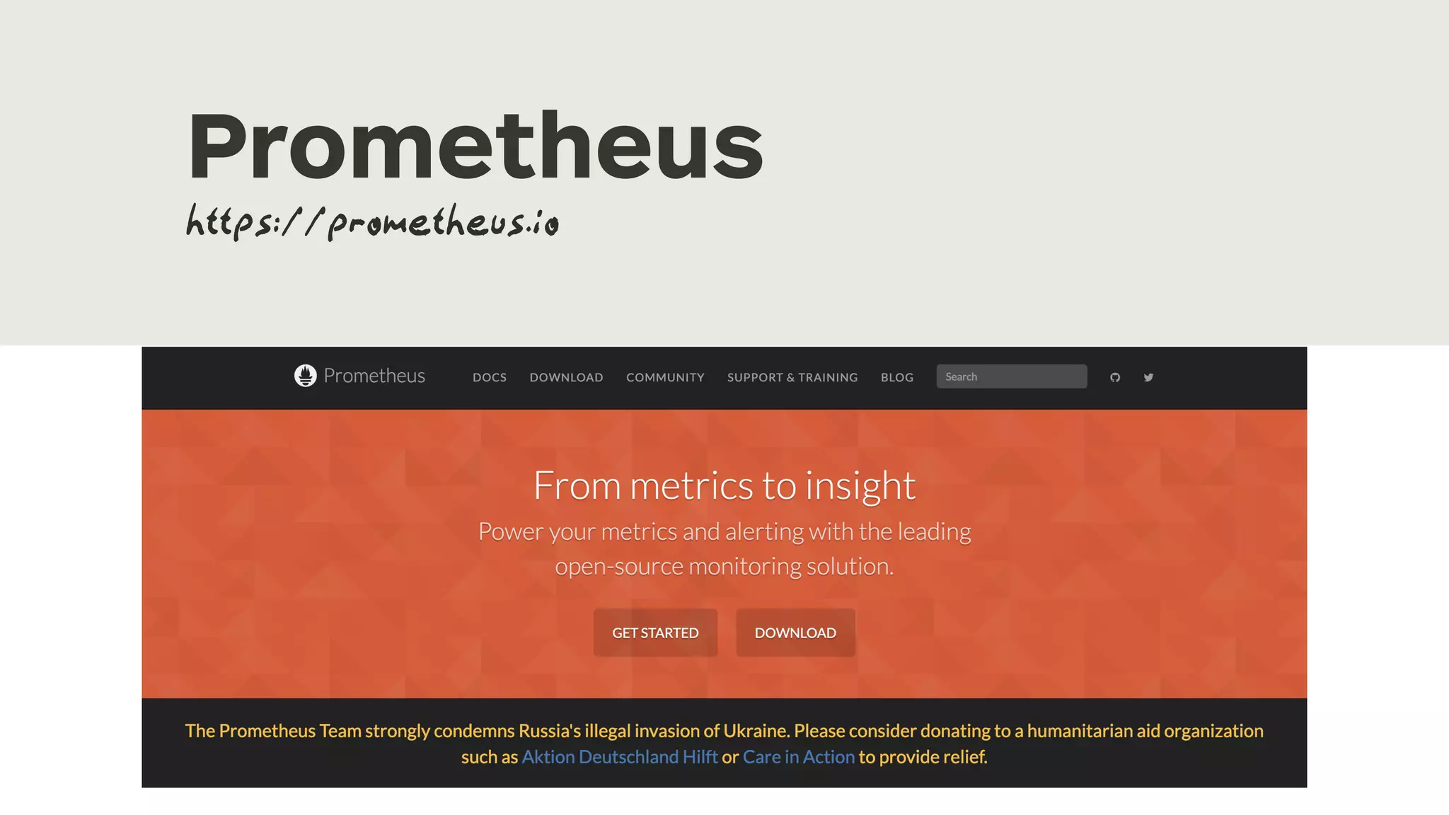 Prometheus https://prometheus.io 