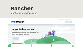 Rancher
https://www.rancher.com/
 