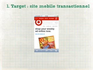 1. Target : site mobile transactionnel
 