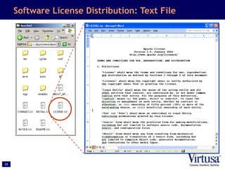 25
Software License Distribution: Text File
 