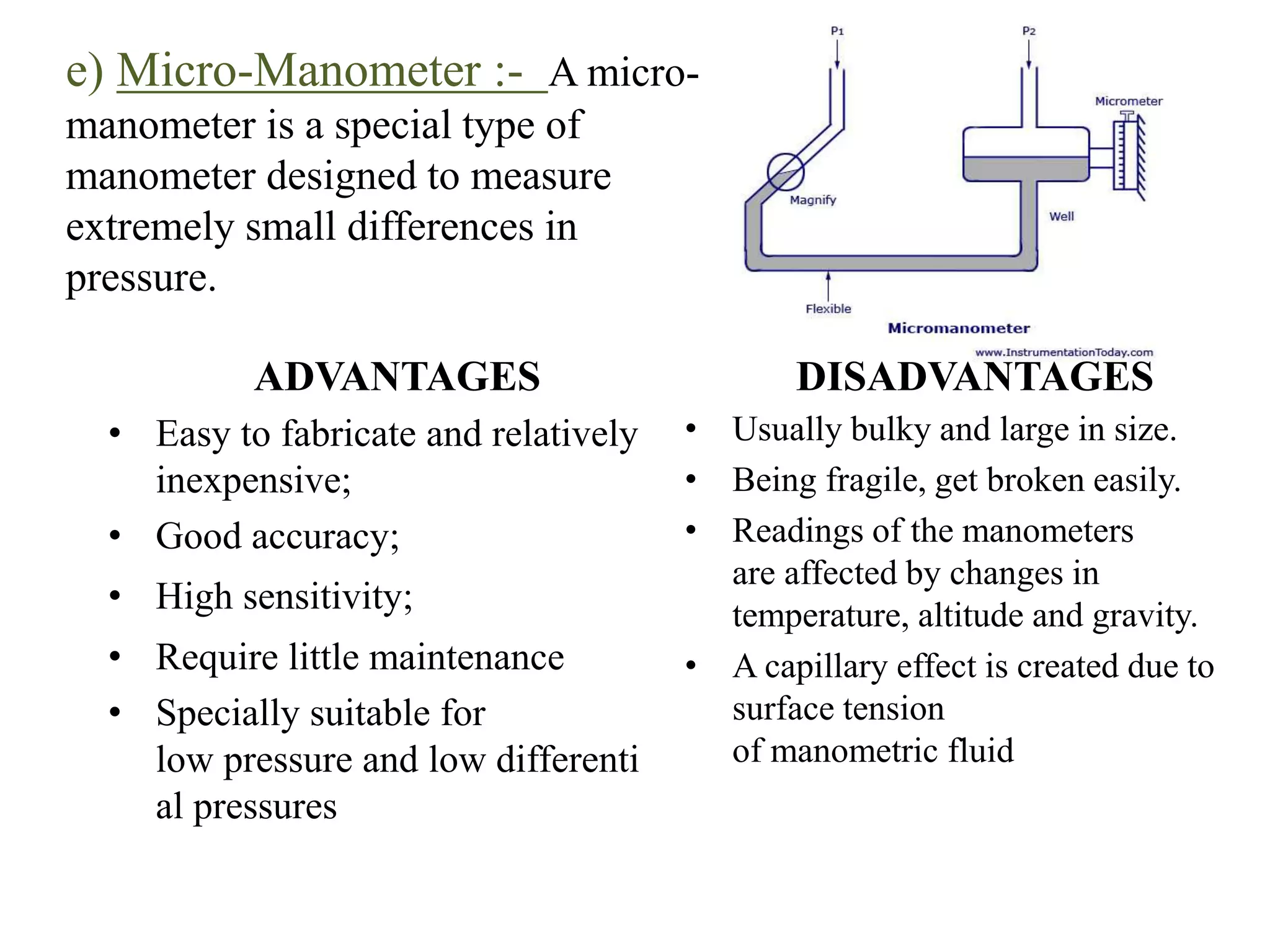 Methods Of Pressure Measurment In IPC | PPTX