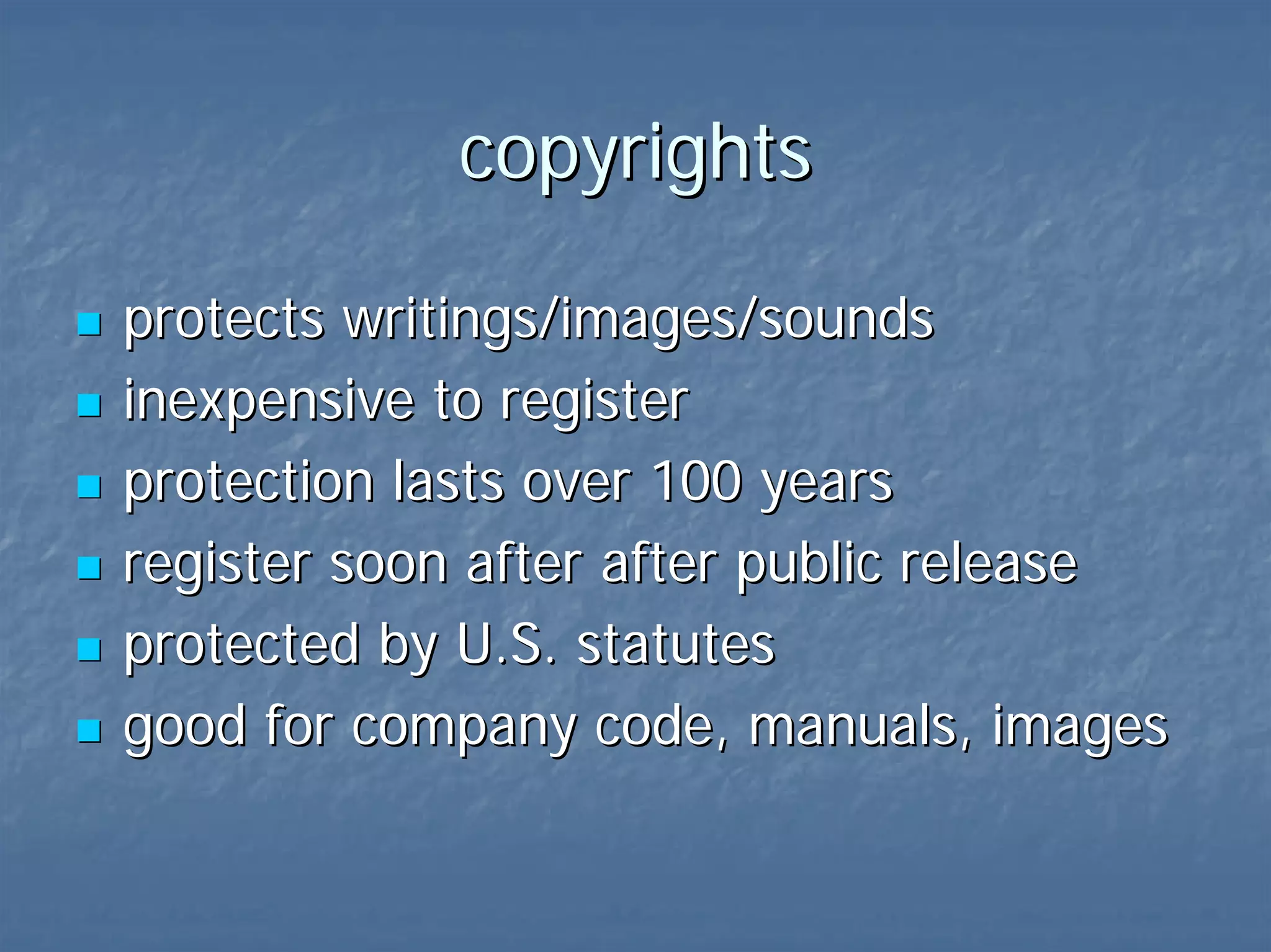trademarks-#9  best practices file Intent to Use (ITU) applications for quick protection maintain uniformity of use enforce rights 