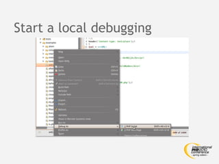 Start a local debugging
 