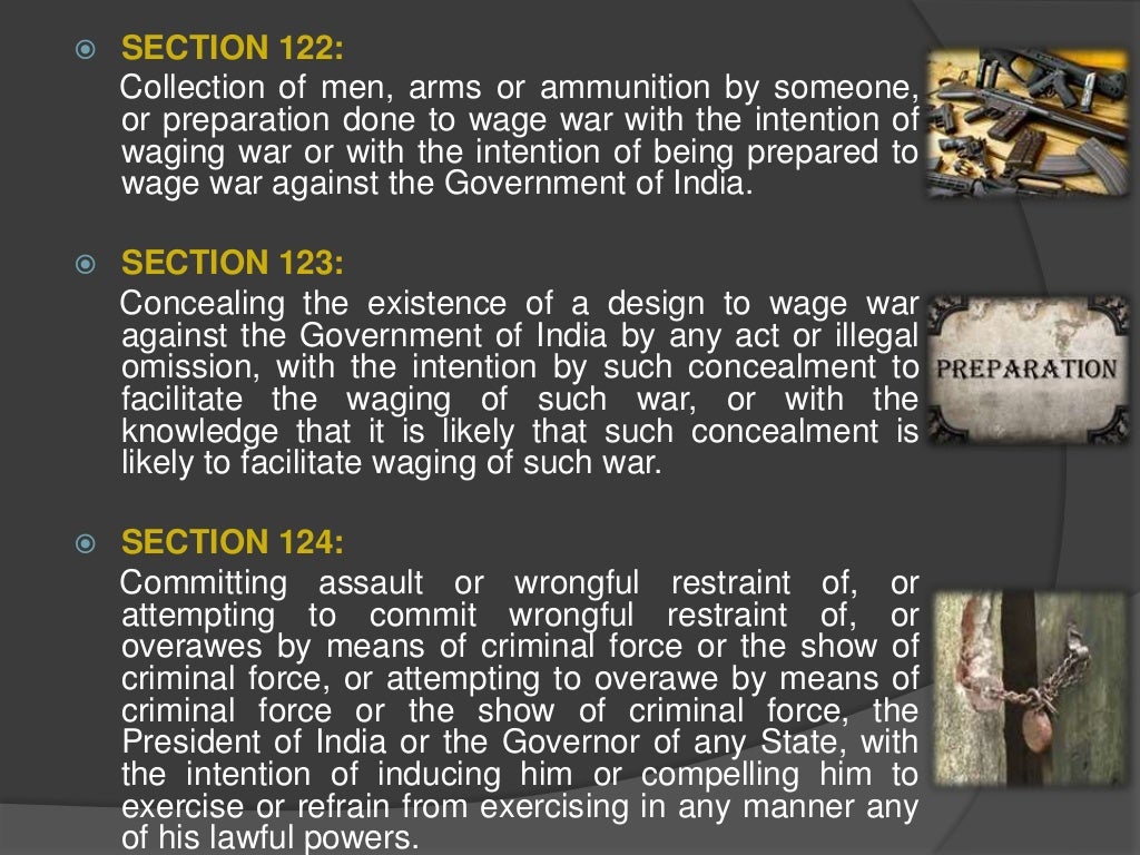 Offences against the State under Indian Penal Code