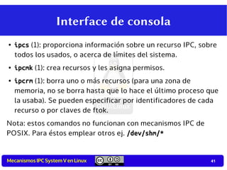 Mecanismos IPC system V en Linux | PDF