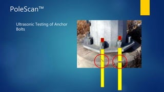 PoleScan™
Ultrasonic Testing of Anchor
Bolts
 