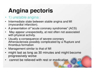 angina pectoris