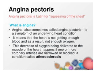 angina pectoris
