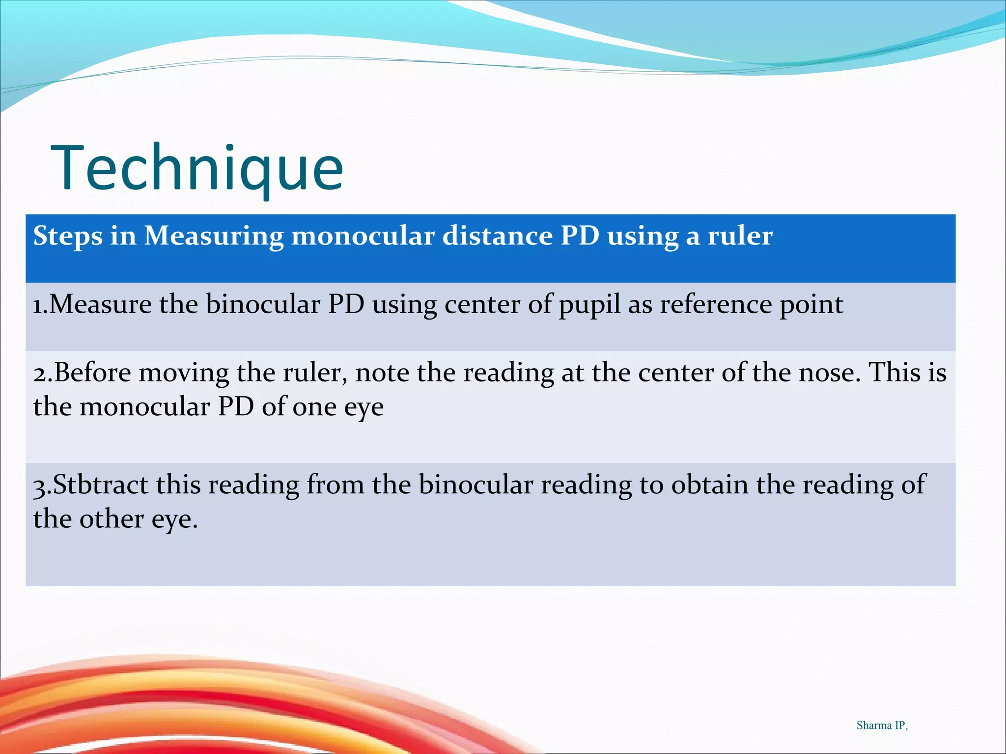 Measuring interpupillary distance