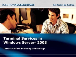 Terminal Services in 
Windows Server® 2008 
Infrastructure Planning and Design 
 