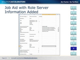 Job Aid with Role Server 
Information Added 
Page 22 | 
1 
2 
3 
4 
5 
6 
7 
8 
9 
10 
 