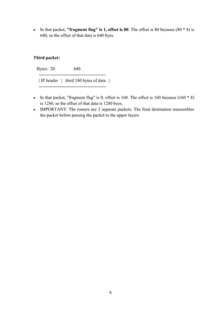 Ip Offset IP Datagram Structure | PDF