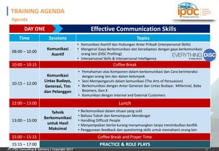 IPDC TRAINING - Effective Communication Skills