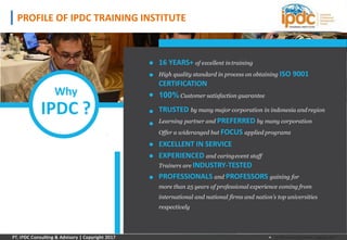 IPDC TRAINING - DEVELOPING LEADERSHIP & MANAGERIAL SKILLS