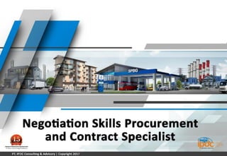 IPDC TRAINING - Negotiation Skills for Procurement and Contract ...