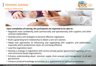 IPDC TRAINING - Negotiation Skills for Procurement and Contract ...