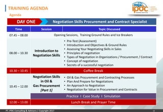 IPDC TRAINING - Negotiation Skills for Procurement and Contract ...