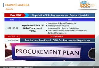 IPDC TRAINING - Negotiation Skills for Procurement and Contract ...